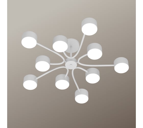 Изображение товара Люстра потолочная RITTER AGIO, 700x190мм, 10хGX53, металл, белый, 51458 3
