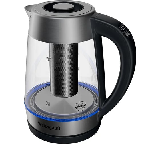 Изображение товара Чайник электрический Weissgauff WK1711EcoGlassFilterTempControl 441843