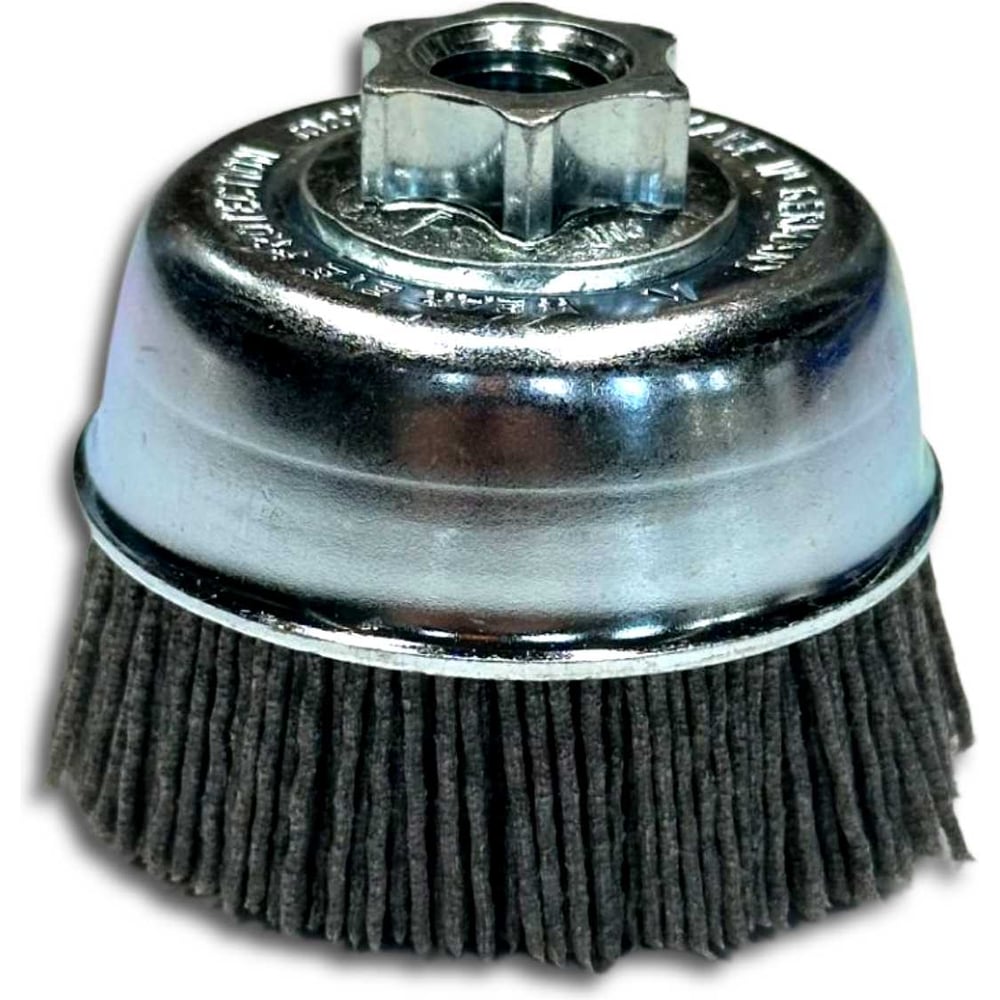 Щетка чашка Д65мм, нейлон абразив SIC K80/1.2мм, М14 Lessmann 421827