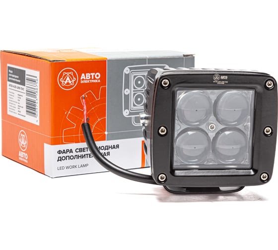Изображение товара Фара рабочего света Автоэлектрика LED квадратная, направленный (дальний) свет 09.2056
