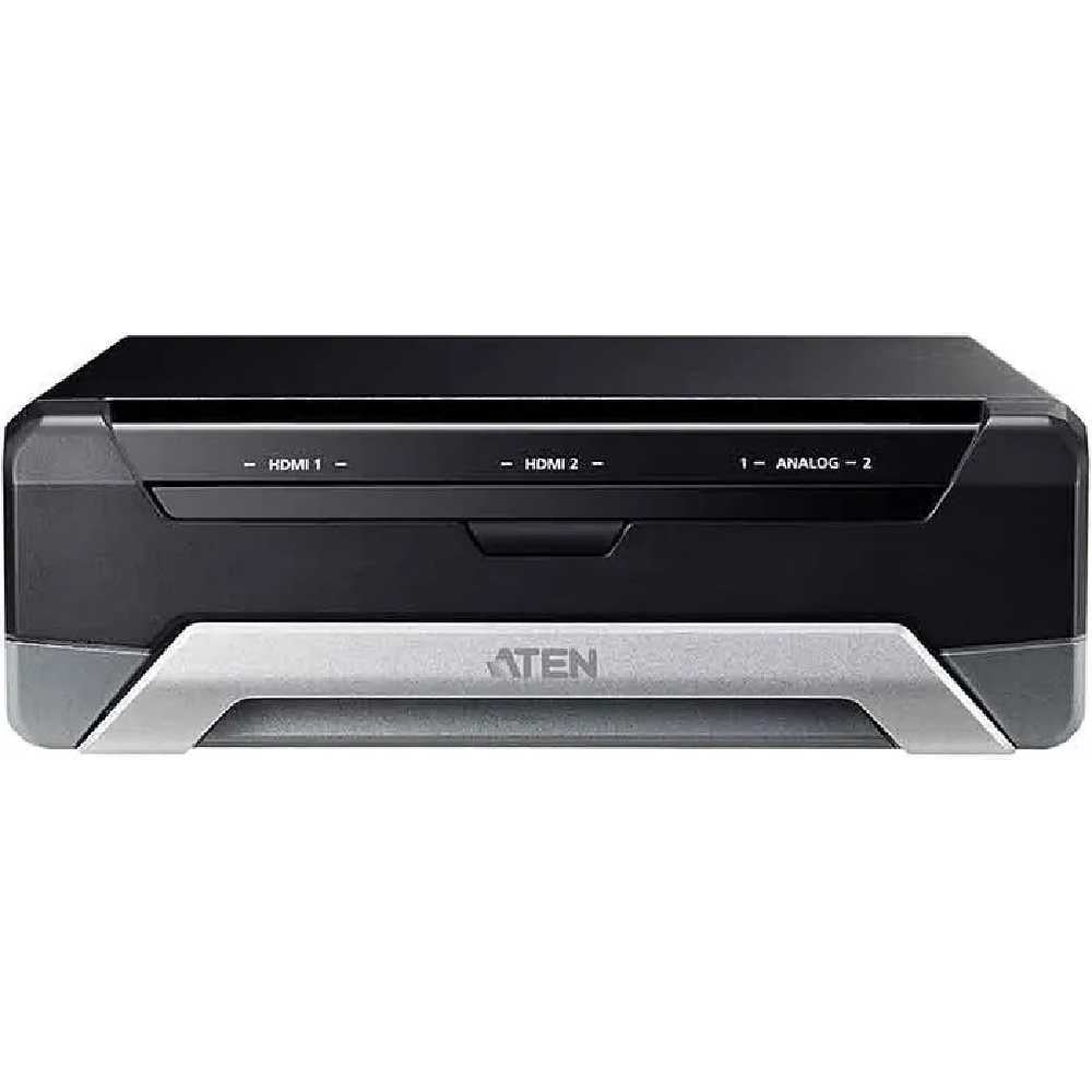 Конвертер ATEN HDMI+AUDIO= USB, 2xHDMI+2xRCA/XLR USB-C/USB A-тип, Female Male, DC 5V, (ввод: 2160p30/25/24; вывод: максимальная несжатая 1080p60/50 UC3022-AT-G