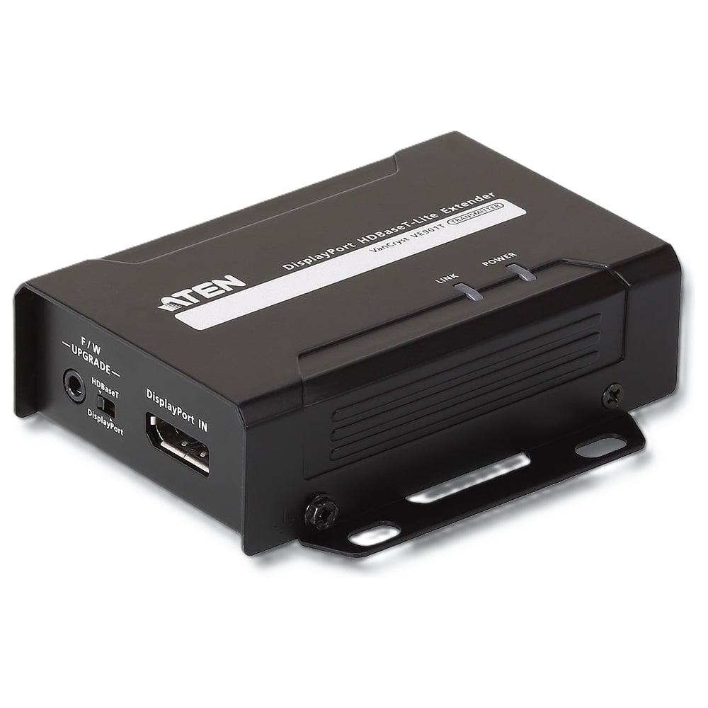 Передатчик ATEN DisplayPort с HDBaseT-Lite, 4K 40м / 1080p 70м VE901T-AT-G