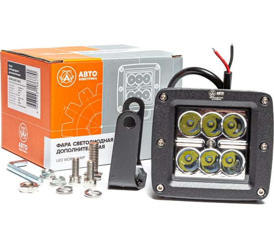Изображение товара Фара рабочего света Автоэлектрика LED квадратная, направленный (дальний) свет 09.2058