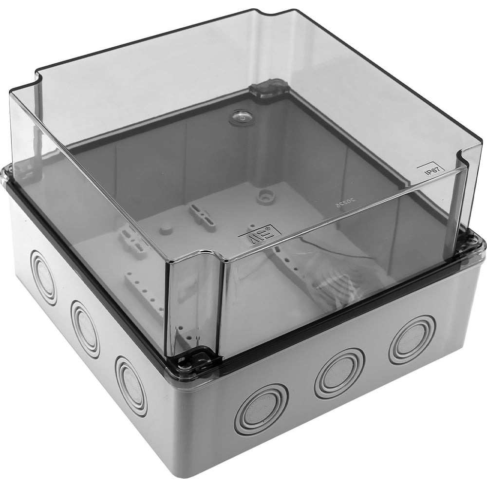 Коробка распределительная пластиковая Mete Enerji 210x210x140, высокая прозрачная крышка, IP67 40205207
