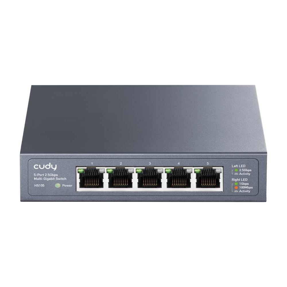 Изображение товара Неуправляемый Gigabit коммутатор Cudy HS105 для домашнего и офисного использования Изображение товара Неуправляемый Gigabit коммутатор Cudy HS105 для домашнего и офисного использования