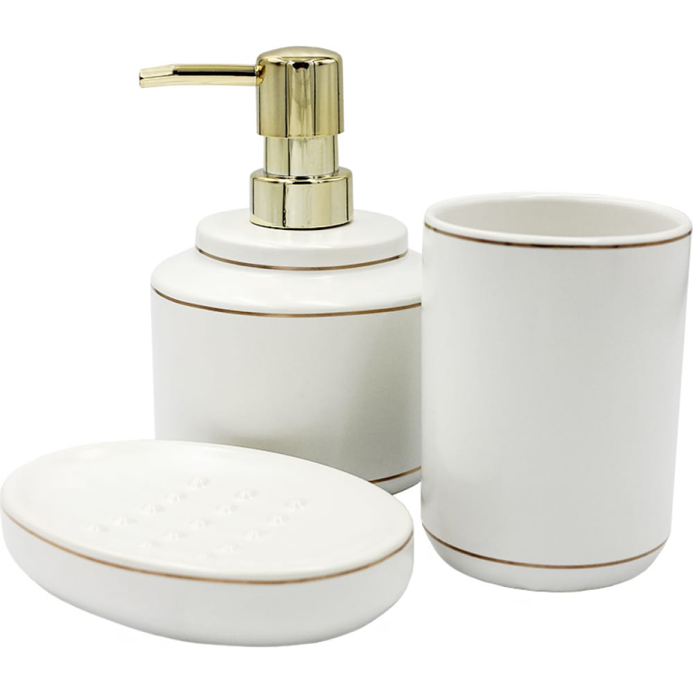 Комплект Bath Plus, AFRODITE SET3, белый, керамика  - купить со скидкой