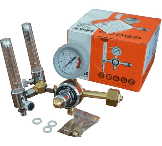 Изображение товара Регулятор универсальный аргон + углекислота GAZ YILDIZ 5440F30-2-RU