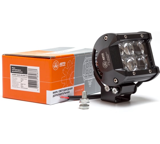 Изображение товара Фара рабочего света Автоэлектрика LED прямоугольная, направленный (дальний) 09.1936