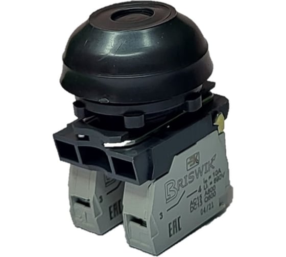Изображение товара Выключатель Briswik КЕ 081/2 черный IP65Н УХЛ2 10А 1но 1нз aS-DB-3Ai-0121