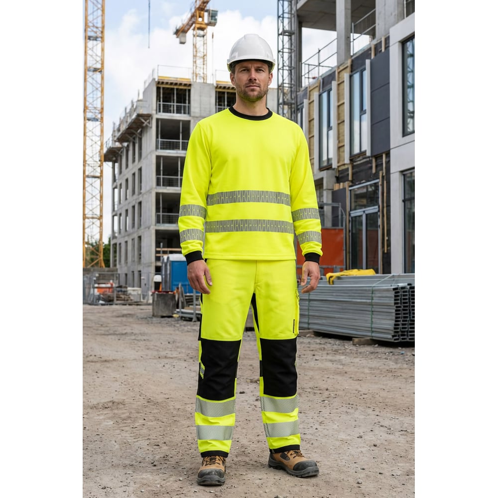 Изображение товара Футболка СОЮЗСПЕЦОДЕЖДА ЮНИОНВОРКВЕАР Хай-Вис (UNIONWORKWEAR Hi-Vis) длинный рукав, желтая, 56-58/170-176 2000000294469