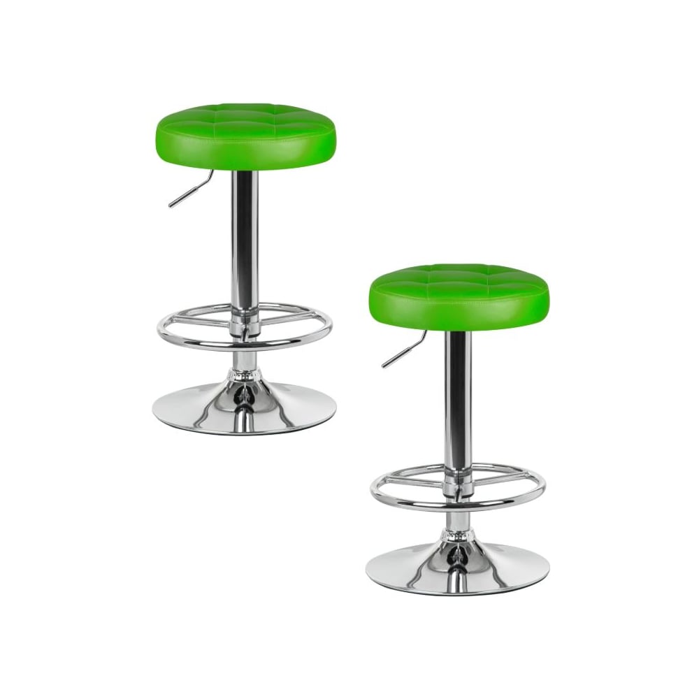 Табурет барный DOBRIN набор 2 шт BRUNO (зелёный) LM-5008-N_CH-M_EL-green