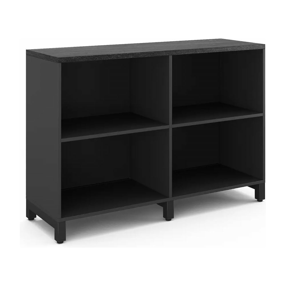 Шкаф открытый Kobor HO/2-120/40/M black/wood 221795