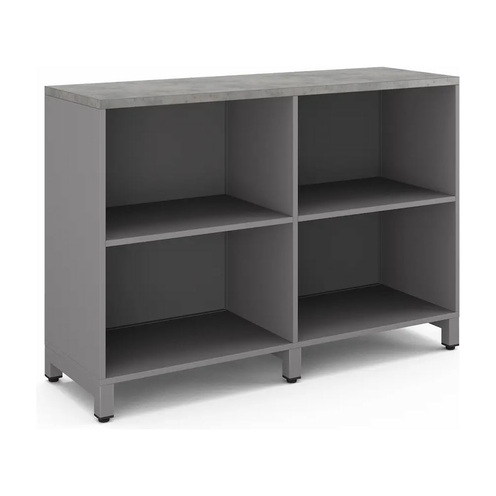 Шкаф открытый Kobor HO/2-120/40/M aluminum/charlston 220824