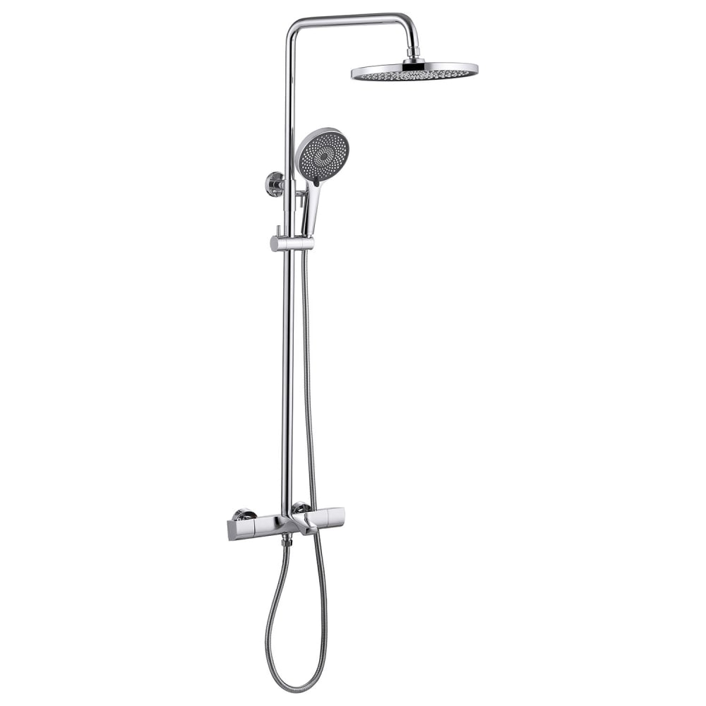 Душевая стойка ABBER Thermostat AF8516L с термостатом и изливом, хром - 2