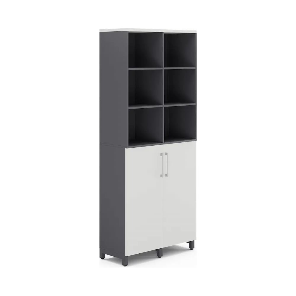 Изображение товара Шкаф распашной Kobor HR/3/3-90/60/M graphite/premium 221123 Изображение товара Шкаф распашной Kobor HR/3/3-90/60/M graphite/premium 221123