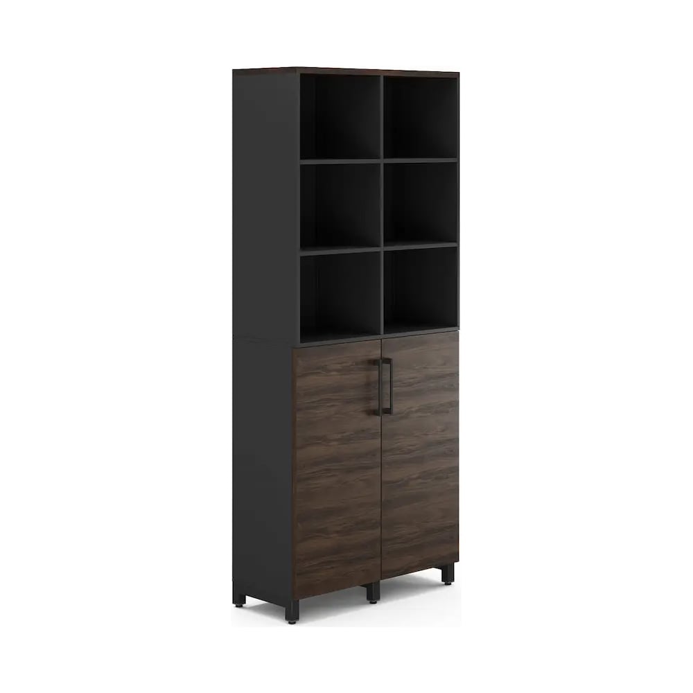 Шкаф распашной Kobor HR/3/3-90/40/M black/charlston 221120