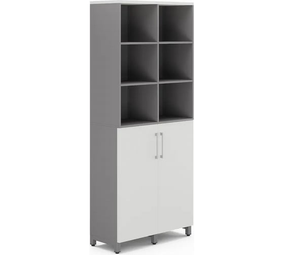 Изображение товара Шкаф распашной Kobor HR/3/3-90/40/M aluminum/premium 221130