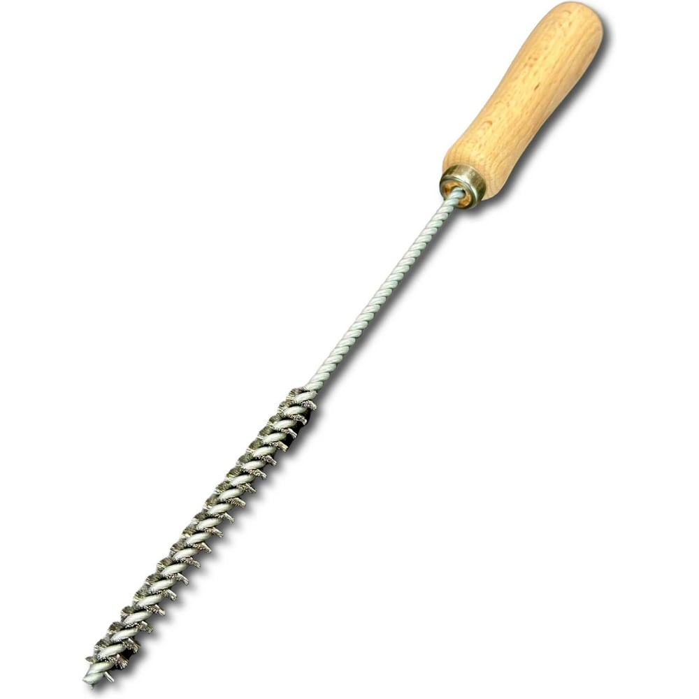 Щетка ерш с ручкой Lessmann Д10х100мм, гофрированная стальная 0,15мм 560310