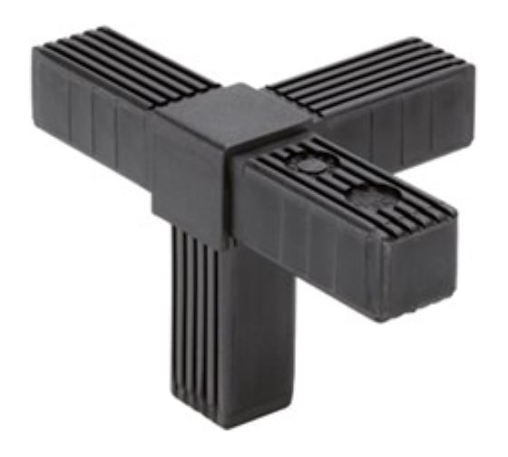 Изображение товара Соединитель квадратных труб Elesa+Ganter STC.20-3A-4W-C33, 4 шт 430032