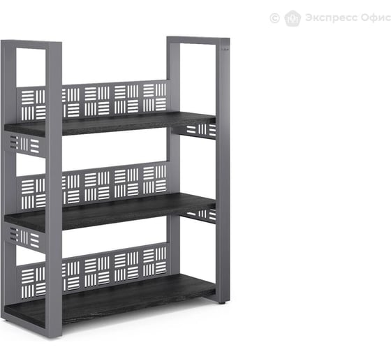 Изображение товара Стеллаж открытый Kobor SО3-120/36 graphite/wood 221326