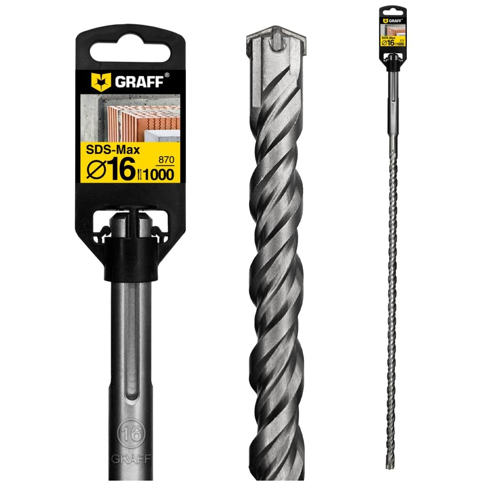 Сверло по бетону GRAFF 16×870×1000 SDS-max 64161000