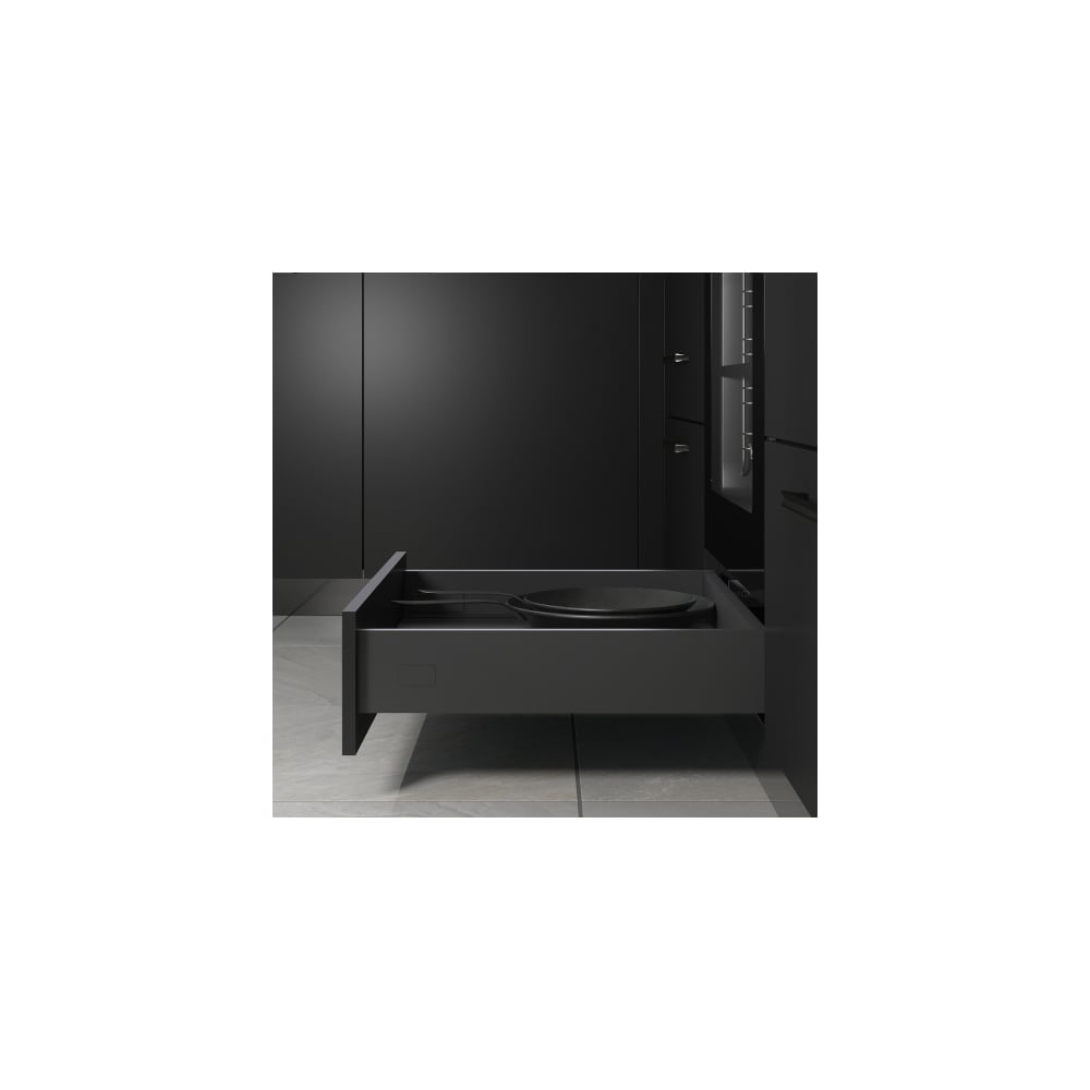 Комплект ящика MAKMART Некст/Next 3D_N Push H=80, L=500, отделка орион серый M-NXT.KNP.500.OG