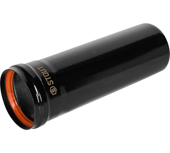 Изображение товара Удлинитель дымохода традиционный STOUT D80(п-м), L1000, черный SCR-0080-601000 PEE9H4MMBMGII9