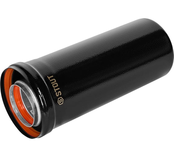 Изображение товара Удлинитель дымохода традиционный коаксильный STOUT D60(п-м)/100(п-м) SCR-6010-601000 PEE9H4MMBMG6A6