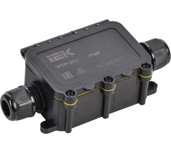 Изображение товара Коробка распределительная герметичная IEK WTP-406 2 ввода IP68  UWB10-I-450-40-02-68