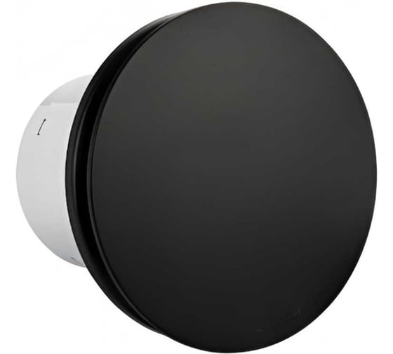 Изображение товара Вентилятор СаМат Плюс D100 c обратным клапаном, закрытый, круглый, черный (1 шт) SanT-2877