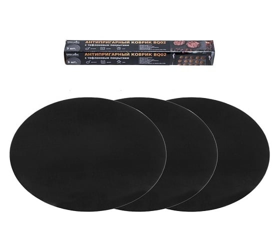 Изображение товара Набор антипригарных ковриков для гриля Green glade 3 шт., 30 см BQ02