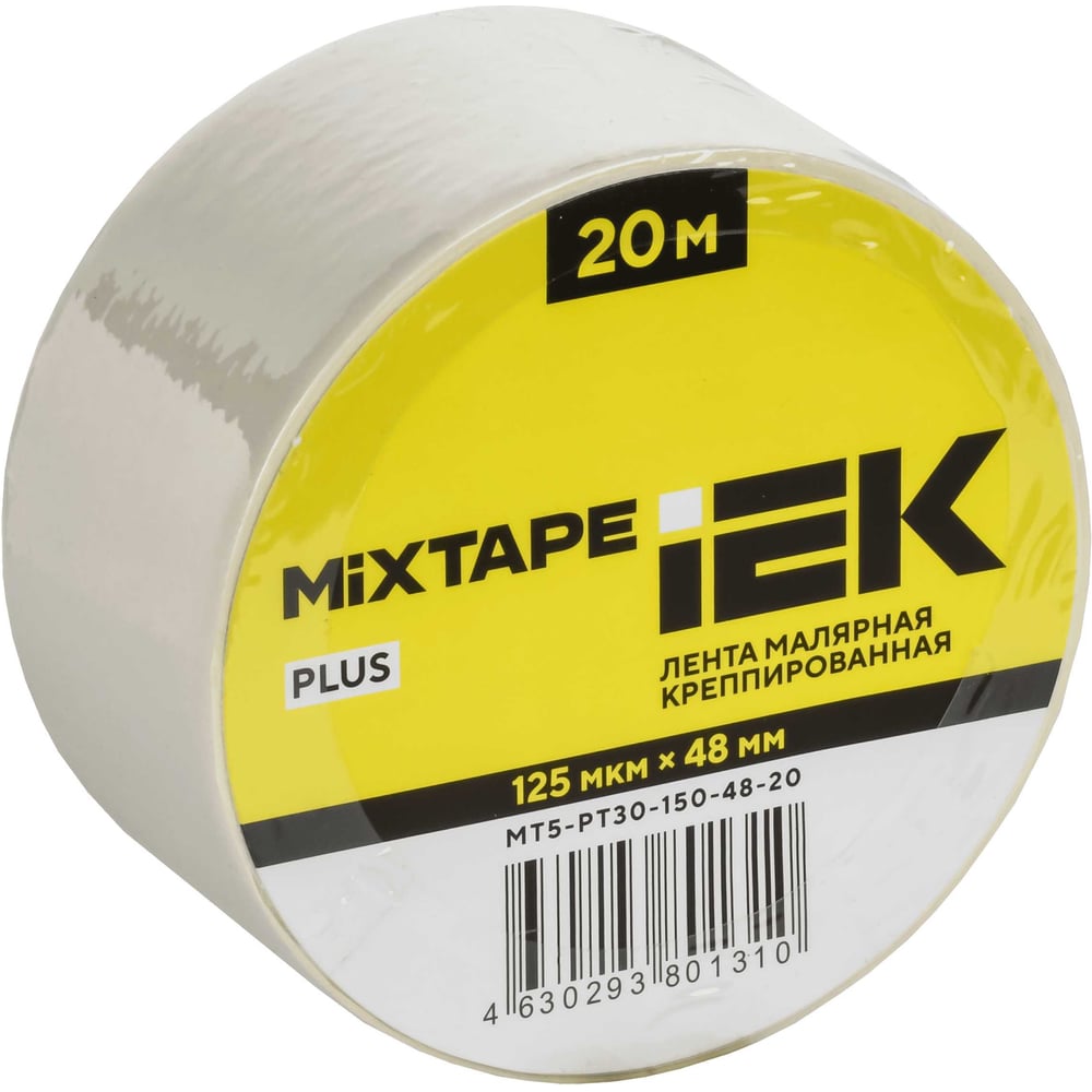 Изображение товара Лента малярная креппированная IEK MIXTAPE PLUS 125мкм 48х20м  MT5-PT30-150-48-20