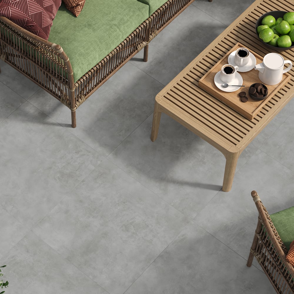Изображение товара Керамогранит AlmaCeramica Мурал/Mural матовый 600х600х9 1,8м2 (5 шт. в уп.) серый GFU6060MUR70R
