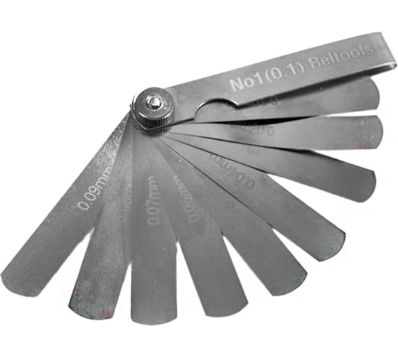 Изображение товара Набор щупов Beltools №1 70мм (0,02-0,1) (9шт) ri.229.10
