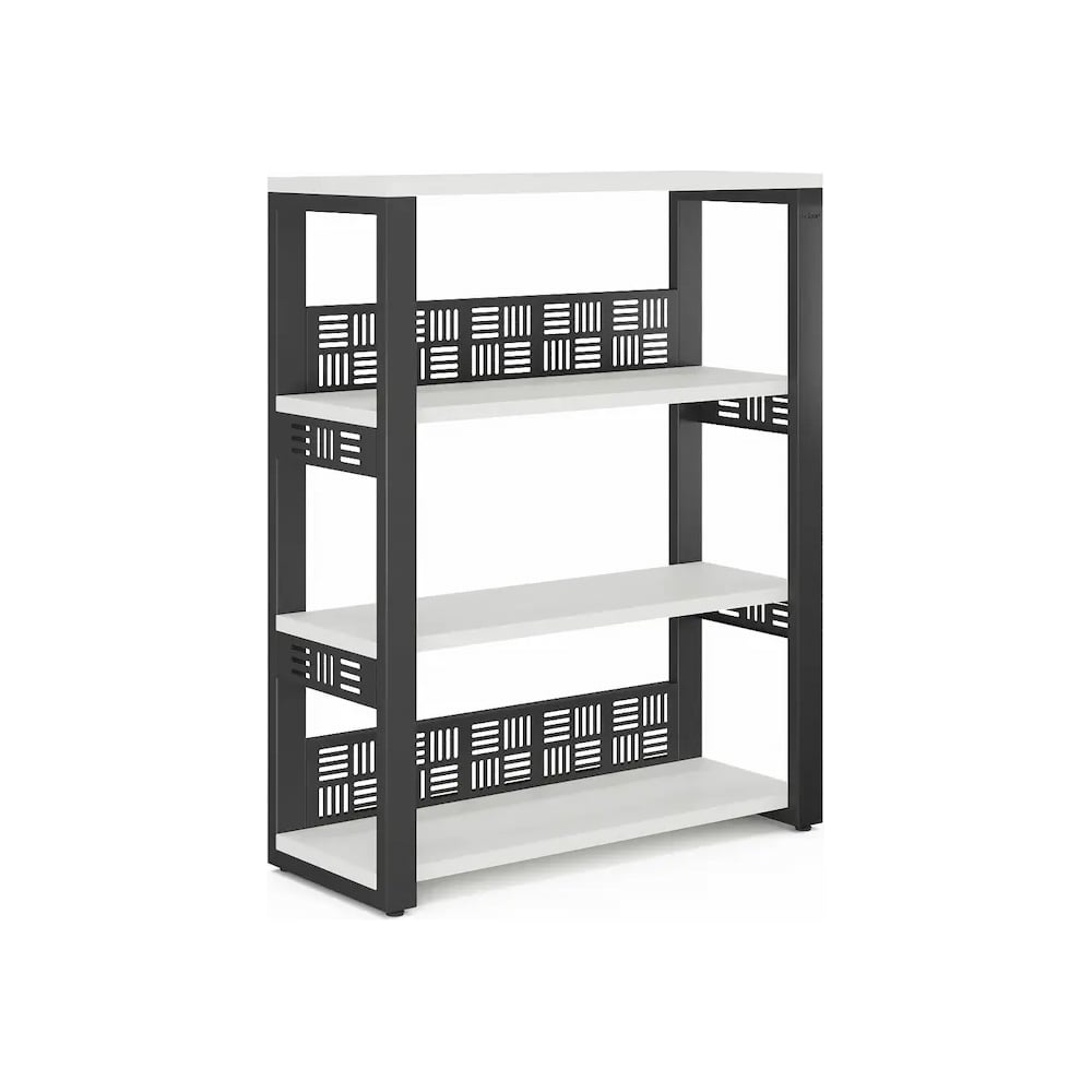 Изображение товара Стеллаж открытый Kobor ST3-100/36, чёрный, 4 полки Изображение товара Стеллаж открытый Kobor ST3-100/36, чёрный, 4 полки