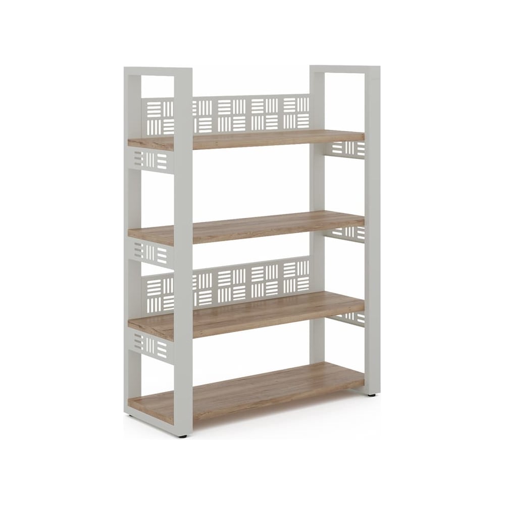 Стеллаж открытый Kobor SO4-140/36 white/natural 220294