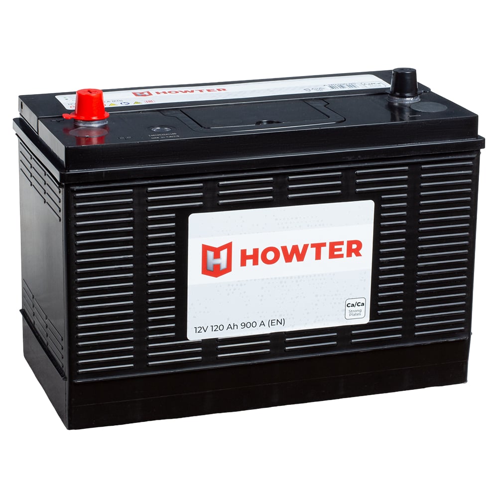 Изображение товара Аккумулятор Howter 120uni 900 А 330x173x240 (конус) 464490