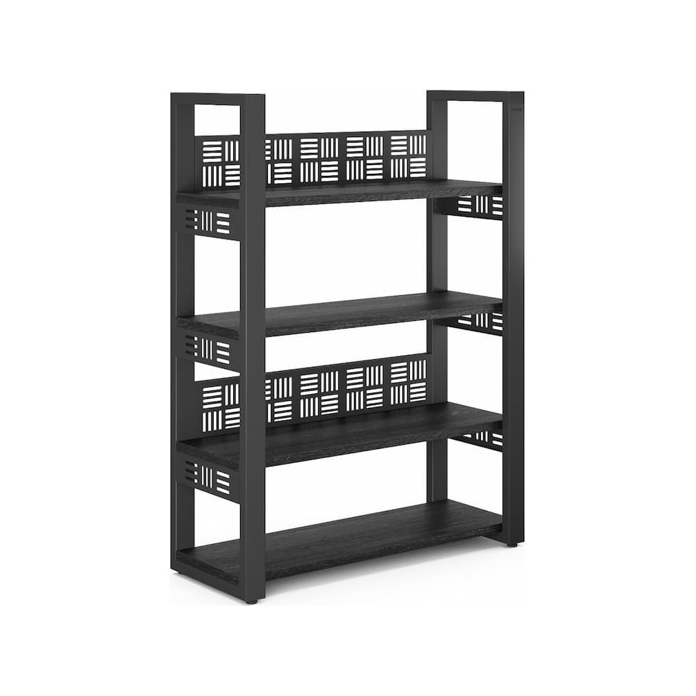 Стеллаж открытый Kobor SO4-140/36 black/wood 221404