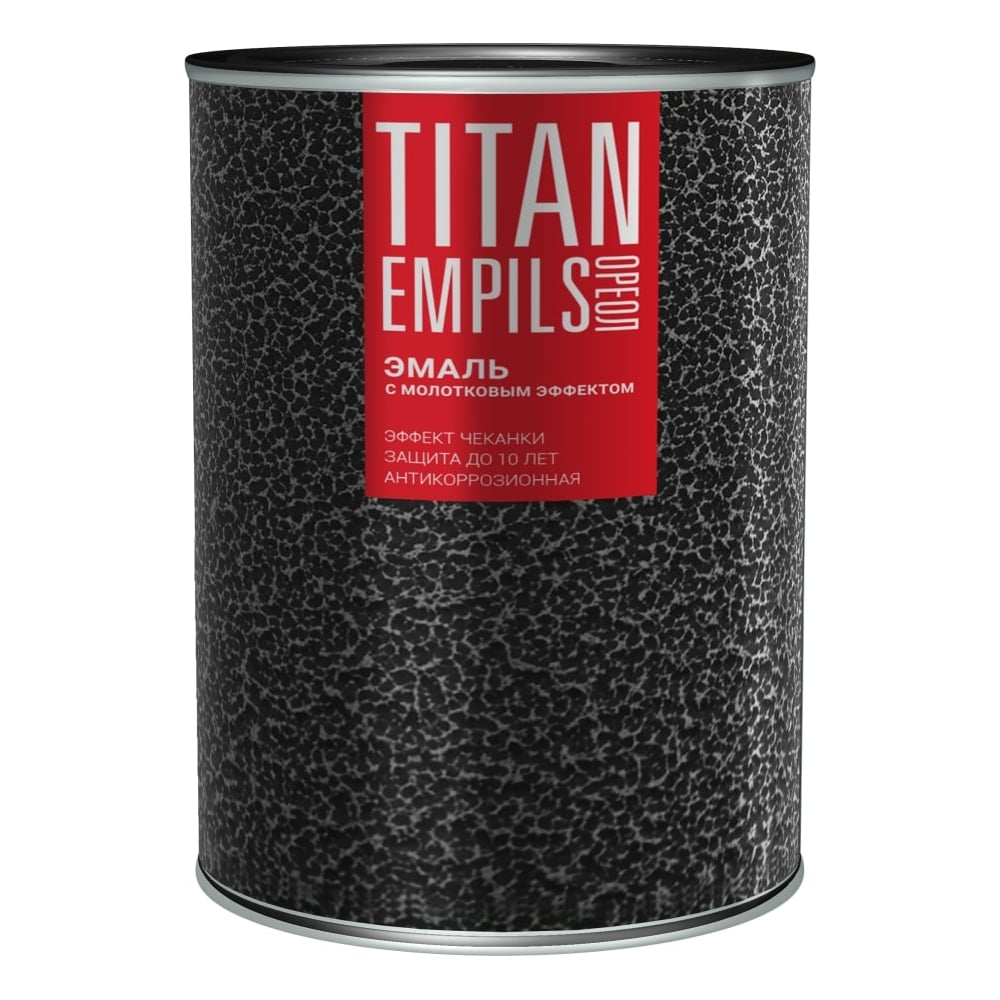 Алкидностирольная эмаль Empils Titan Ореол эмаль ореол titan с молотковым эффектом алкидно стирольная медная 0 8 кг