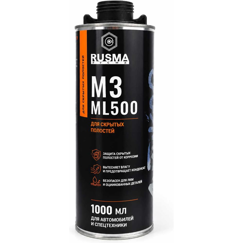 Изображение товара Антикор для скрытых полостей RUSMA МЗ-ML500 1 л под пистолет Изображение товара Антикор для скрытых полостей RUSMA МЗ-ML500 1 л под пистолет