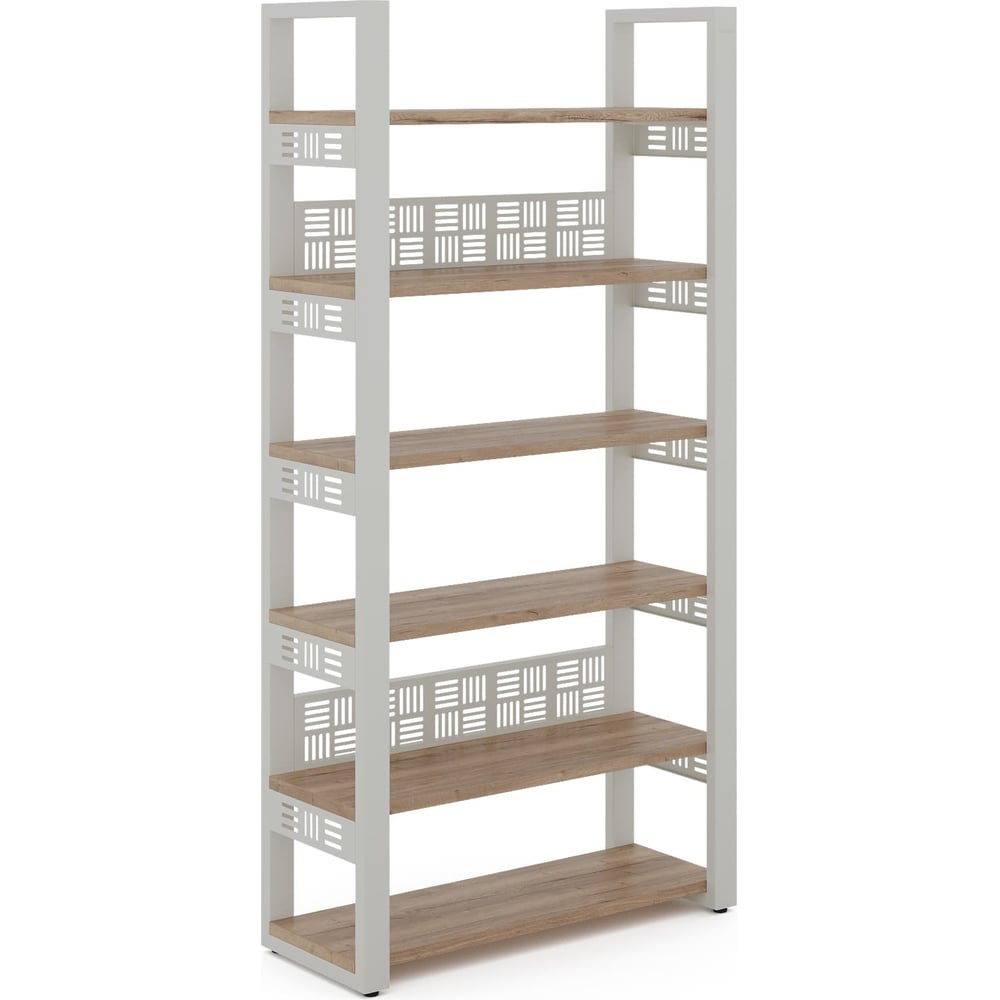 Стеллаж открытый Kobor SO6-100/36 white/natural 220352