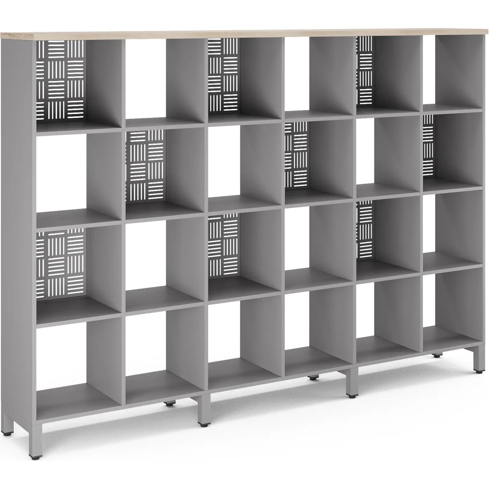 Стеллажная система Kobor SQ-4X6 aluminum/natural 220449