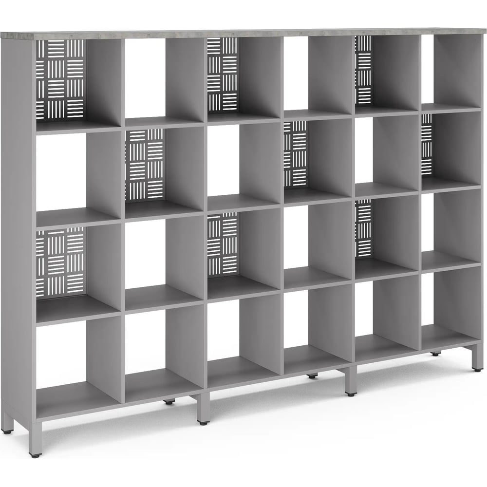 Стеллажная система Kobor SQ-4X6 aluminum/chicago 221543