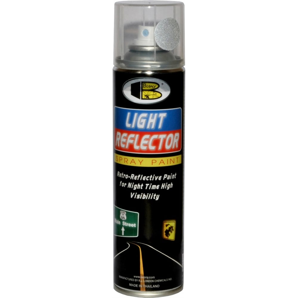 Изображение товара Светоотражающий лак Bosny 5000 для металла дерева и бетона 0.38л глянцевый