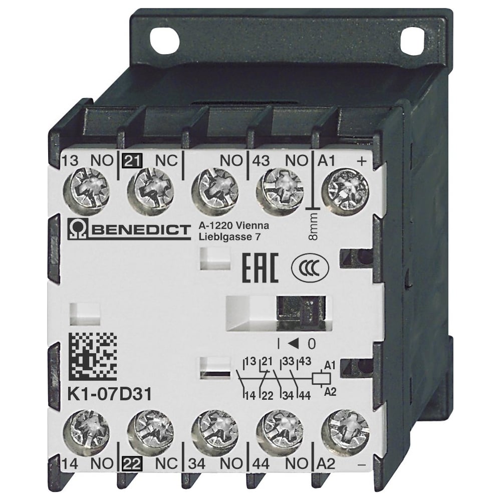 Изображение товара Миниконтактор Benedict K1-07D31= 24 PN40003 3фазы силовой нереверсивный