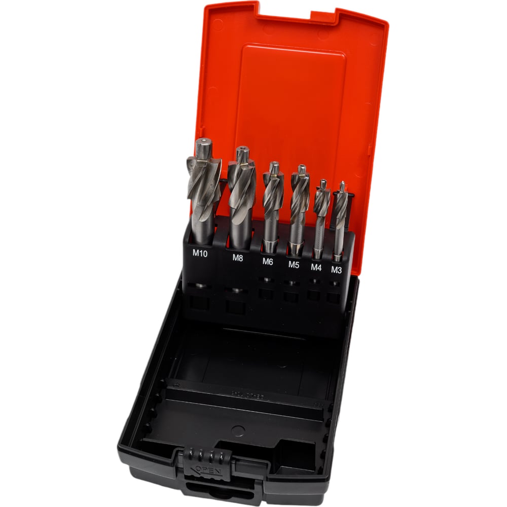 Изображение товара Набор цековок Bucovice Tools 6 шт 180 градусов М3-M10 HSSE DIN 373 ГОСТ 26258-87