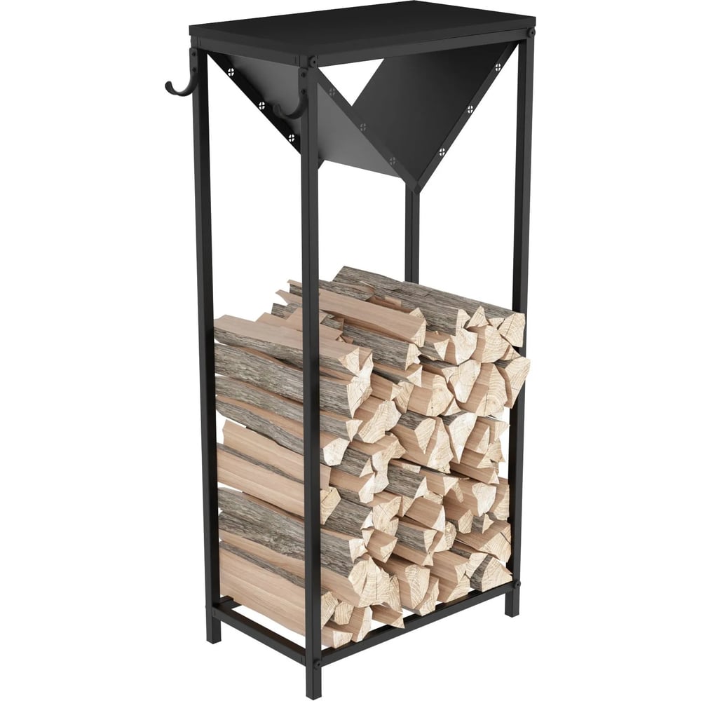 Изображение товара Дровница с полкой MAKE MEBEL ДП 500х300х1100 Челный 9005