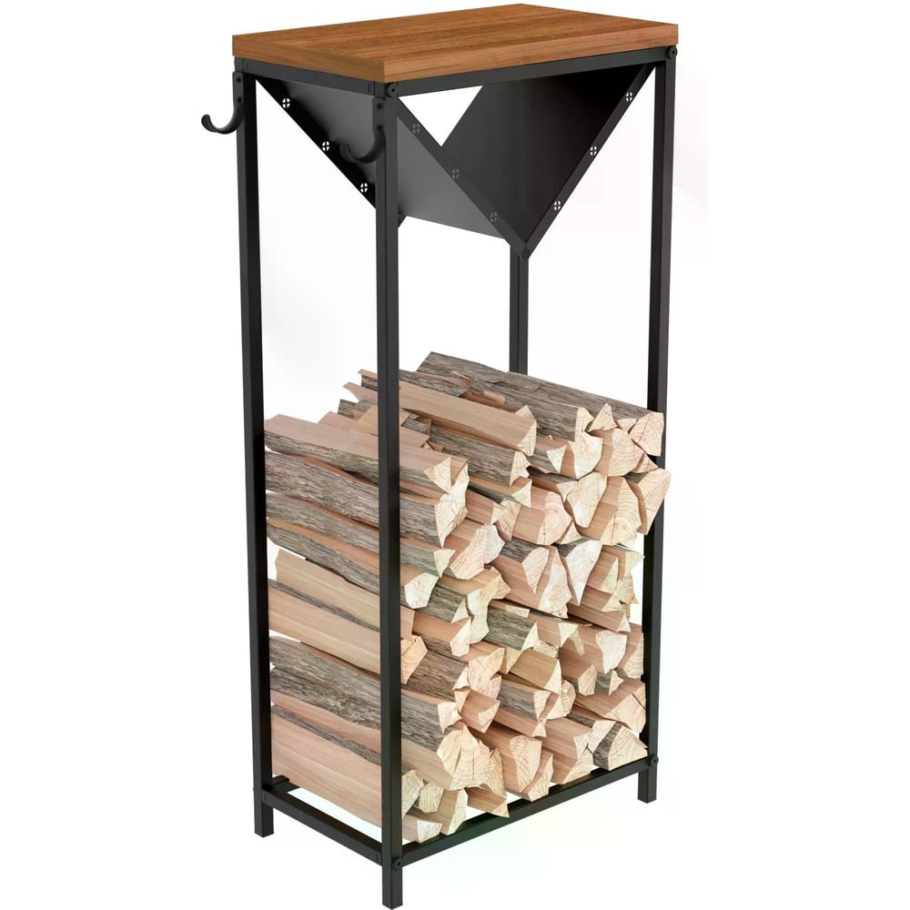 Дровница с полкой MAKE MEBEL ДП 500х300х1100 Орех Дижон 9005