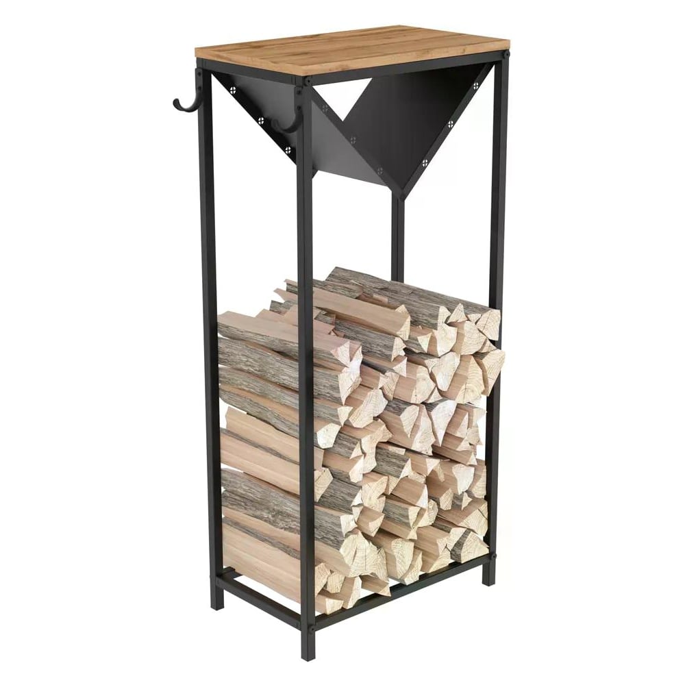 Дровница с полкой MAKE MEBEL ДП 500х300х1100 Дуб Вотан 9005