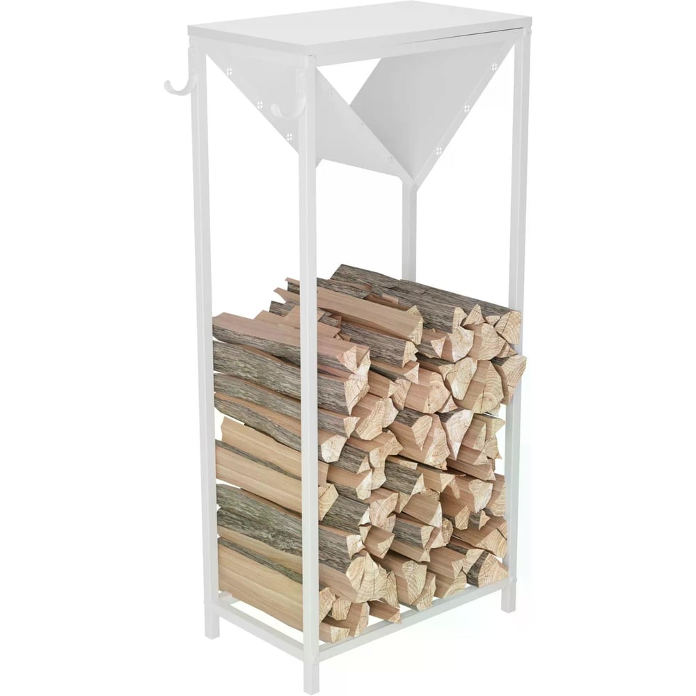 Дровница с полкой MAKE MEBEL ДП 500х300х1100 Металлическая 9016